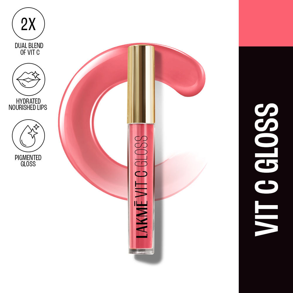 Lakme Superglow Glass Finish Lip Gloss oil with Vitamin C
