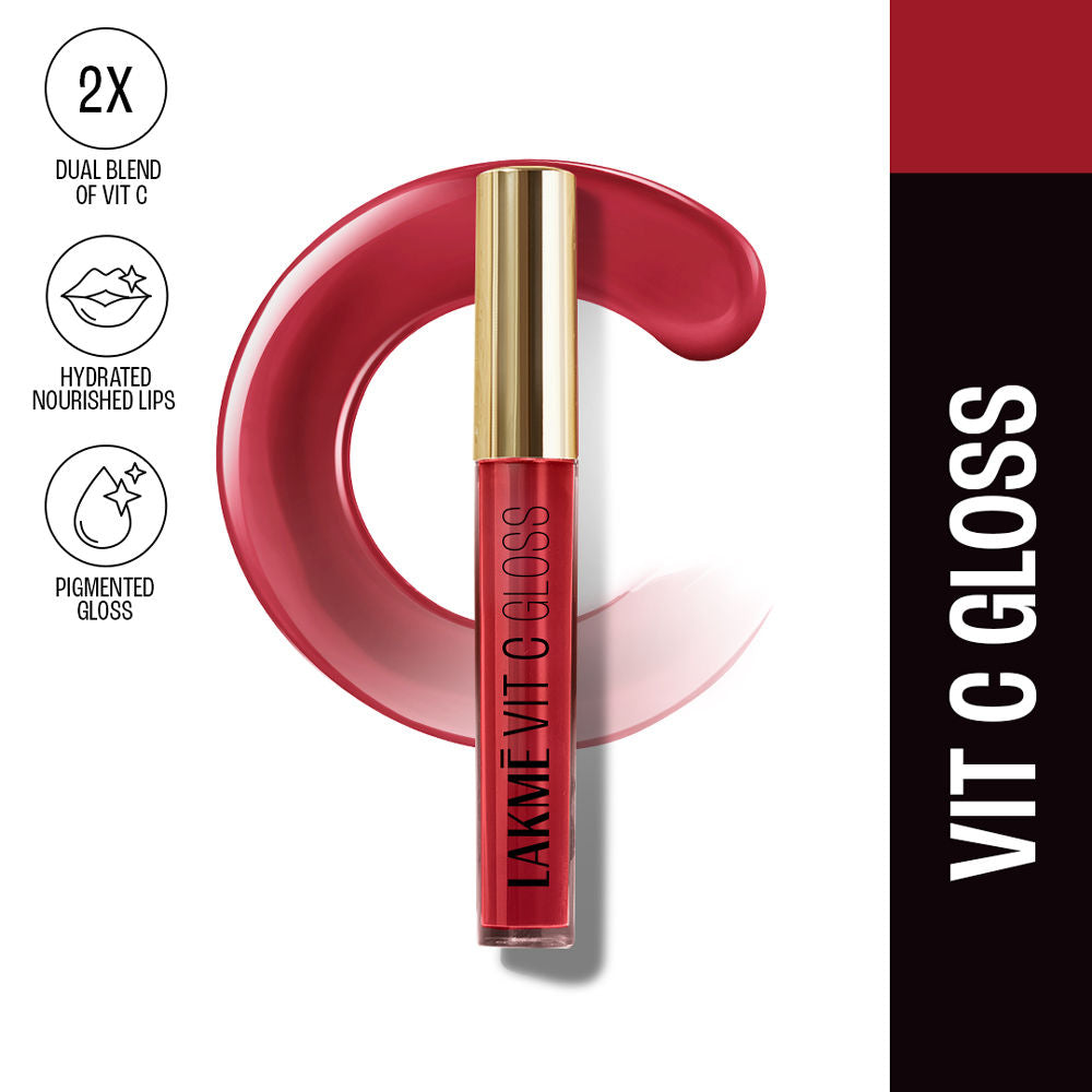 Lakme Superglow Glass Finish Lip Gloss oil with Vitamin C