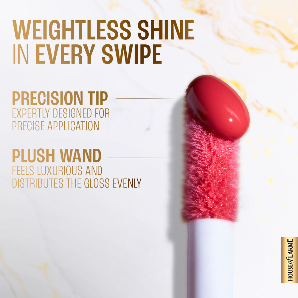 Lakme Superglow Glass Finish Lip Gloss oil with Vitamin C