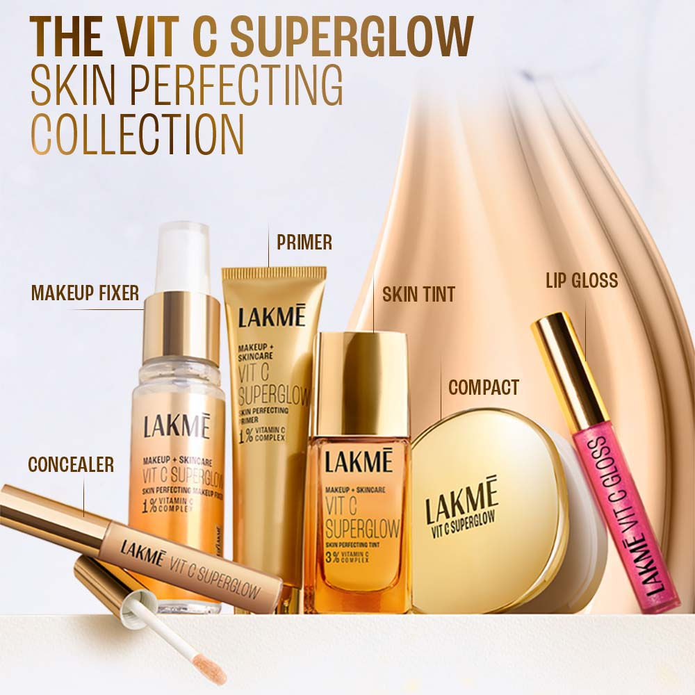 Lakme Superglow Glass Finish Lip Gloss oil with Vitamin C