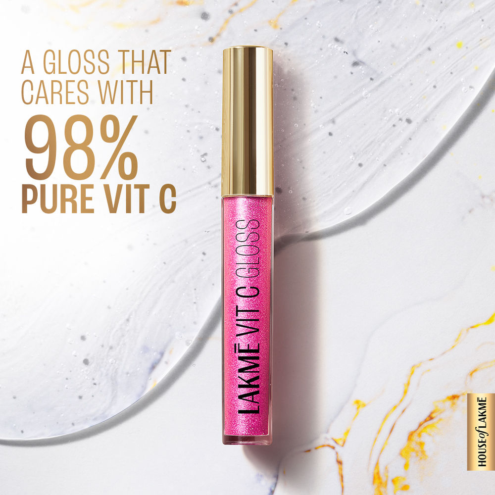 Lakme Superglow Glass Finish Lip Gloss oil with Vitamin C
