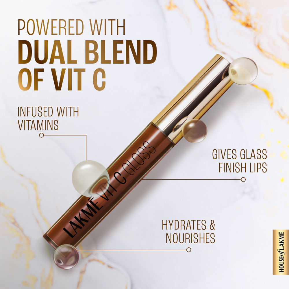 Lakme Superglow Glass Finish Lip Gloss oil with Vitamin C
