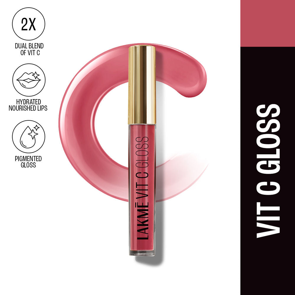 Lakme Superglow Glass Finish Lip Gloss oil with Vitamin C