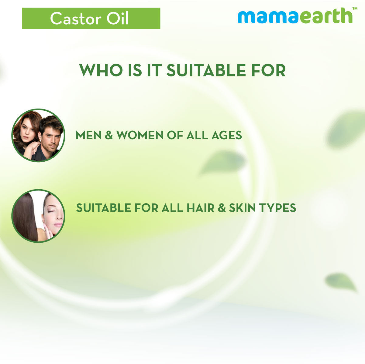 Mamaearth Castor Oil 100% Pure Cold Pressed Oil For Skin- Hair & Nails