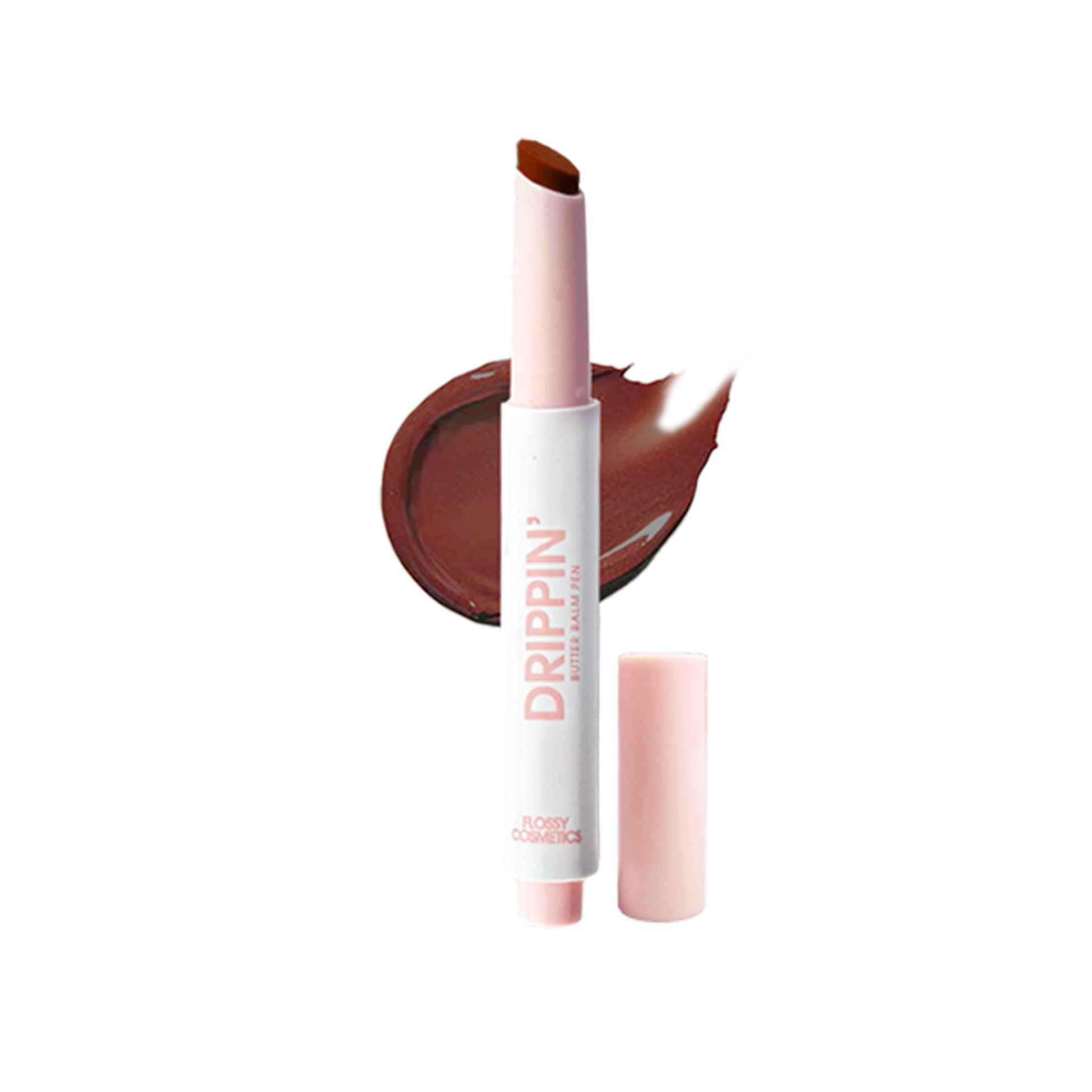 Flossy Cosmetics Tinted Lip Balm with Shea Butter & Jojoba Oil Brightens, Moisturizes Dry Lips