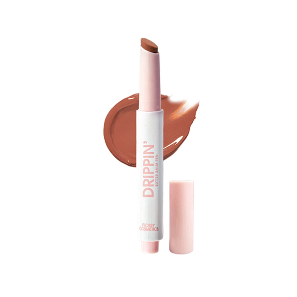 Flossy Cosmetics Tinted Lip Balm with Shea Butter & Jojoba Oil Brightens, Moisturizes Dry Lips