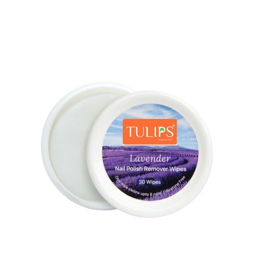 Tulips Lavender Nail Polish Remover Wipes