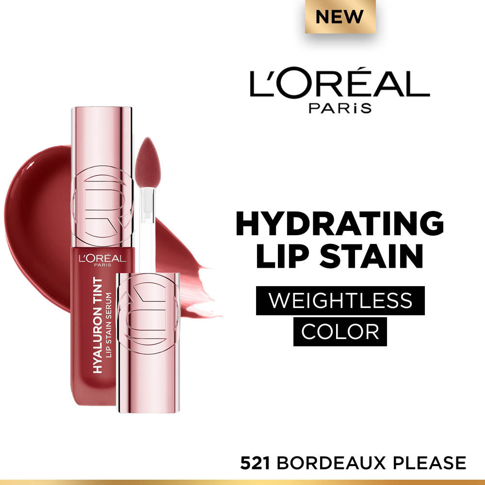L'Oreal Paris Hyaluron Tint Lip Stain Serum Weightless Color