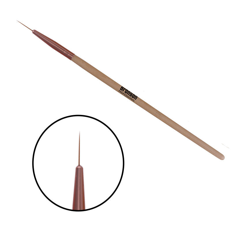 Bronson Professional Nail Art Zero Point Gel Liner Brush Set