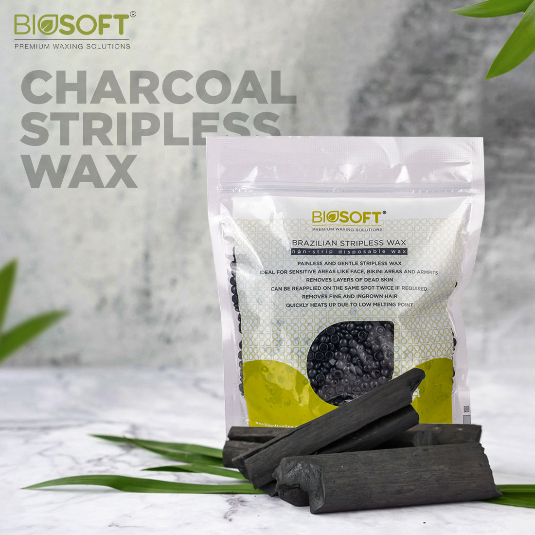 Biosoft Charcoal Peelable Wax