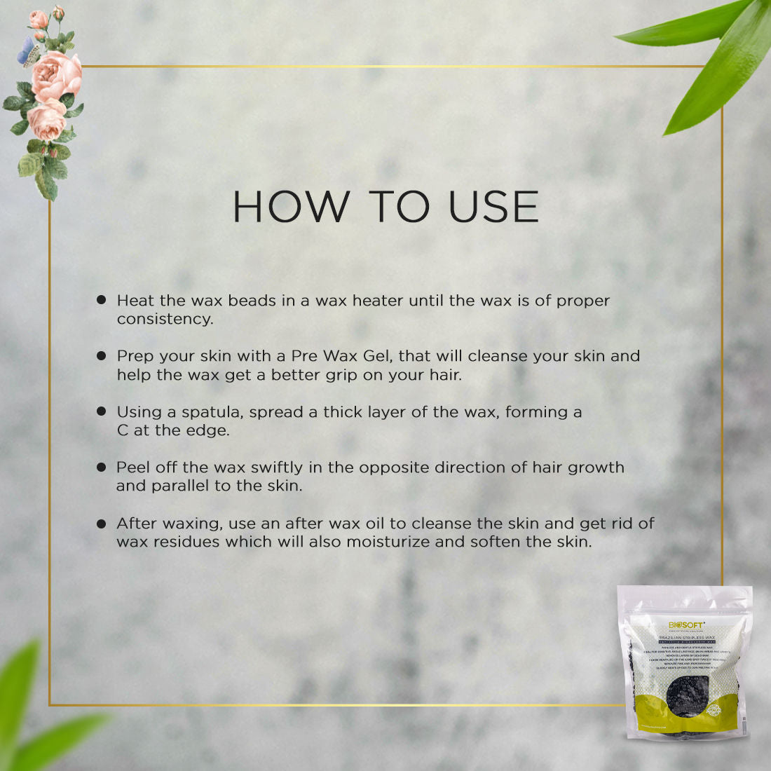Biosoft Charcoal Peelable Wax