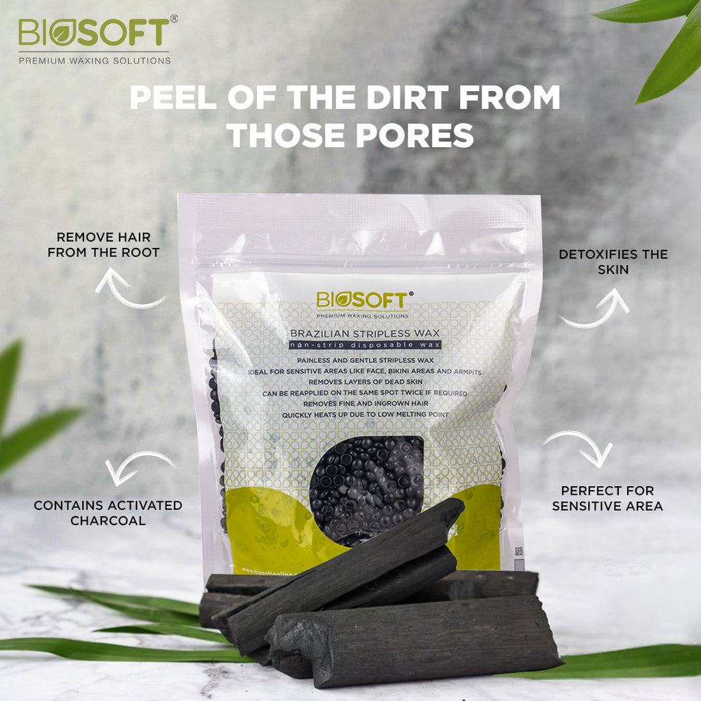 Biosoft Charcoal Peelable Wax