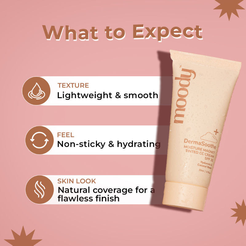 Moody Derma Soothe Moisture Magnet Tinted CC Cream With SPF 30