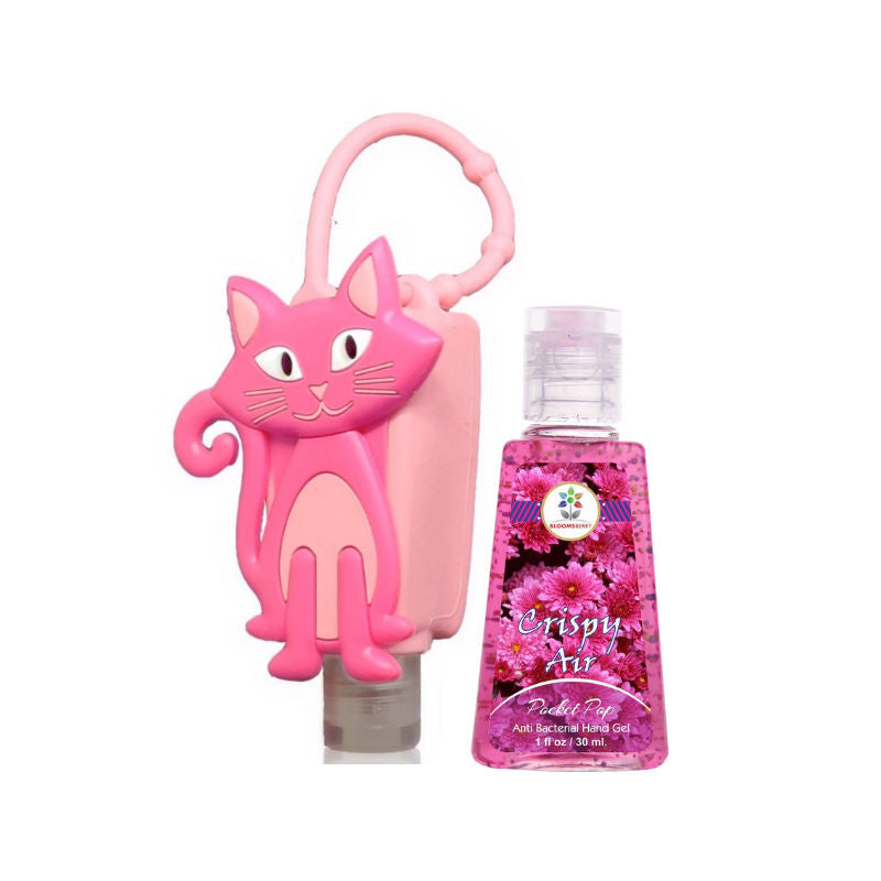 Bloomsberry Pink Cat Holder With Sanitizer