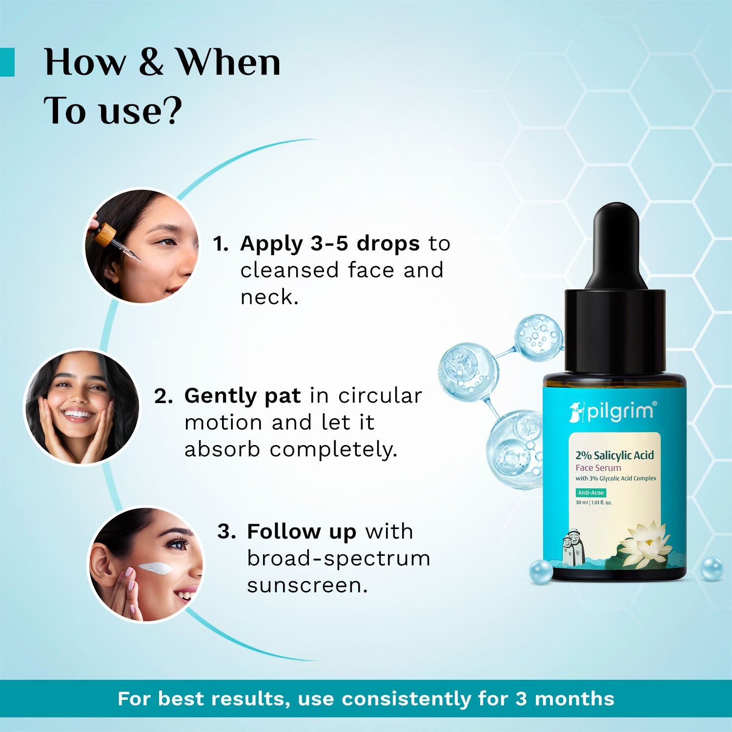 Pilgrim Salicylic & Glycolic Acid Anti Acne Serum