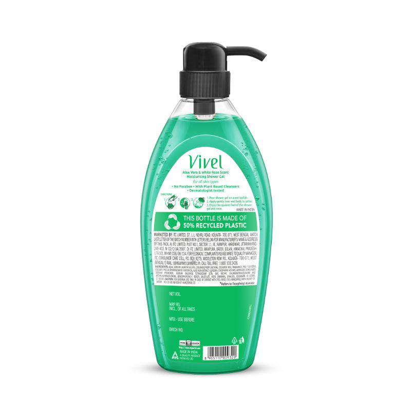 Vivel Aloe Vera & White Rose Scent Moisturizing Shower Gel