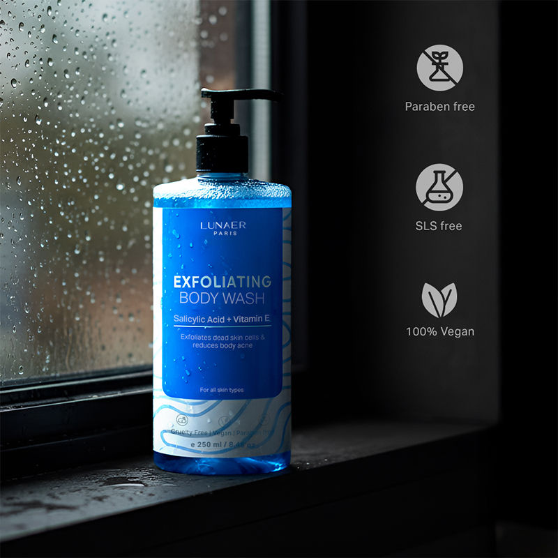 LUNAER Oud Refreshing Foaming & Exfoliating Shower Gel