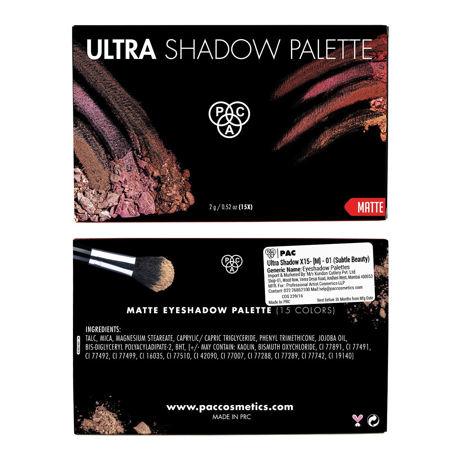 PAC Ultra Shadow X15- [M] - 01 Subtle Beauty