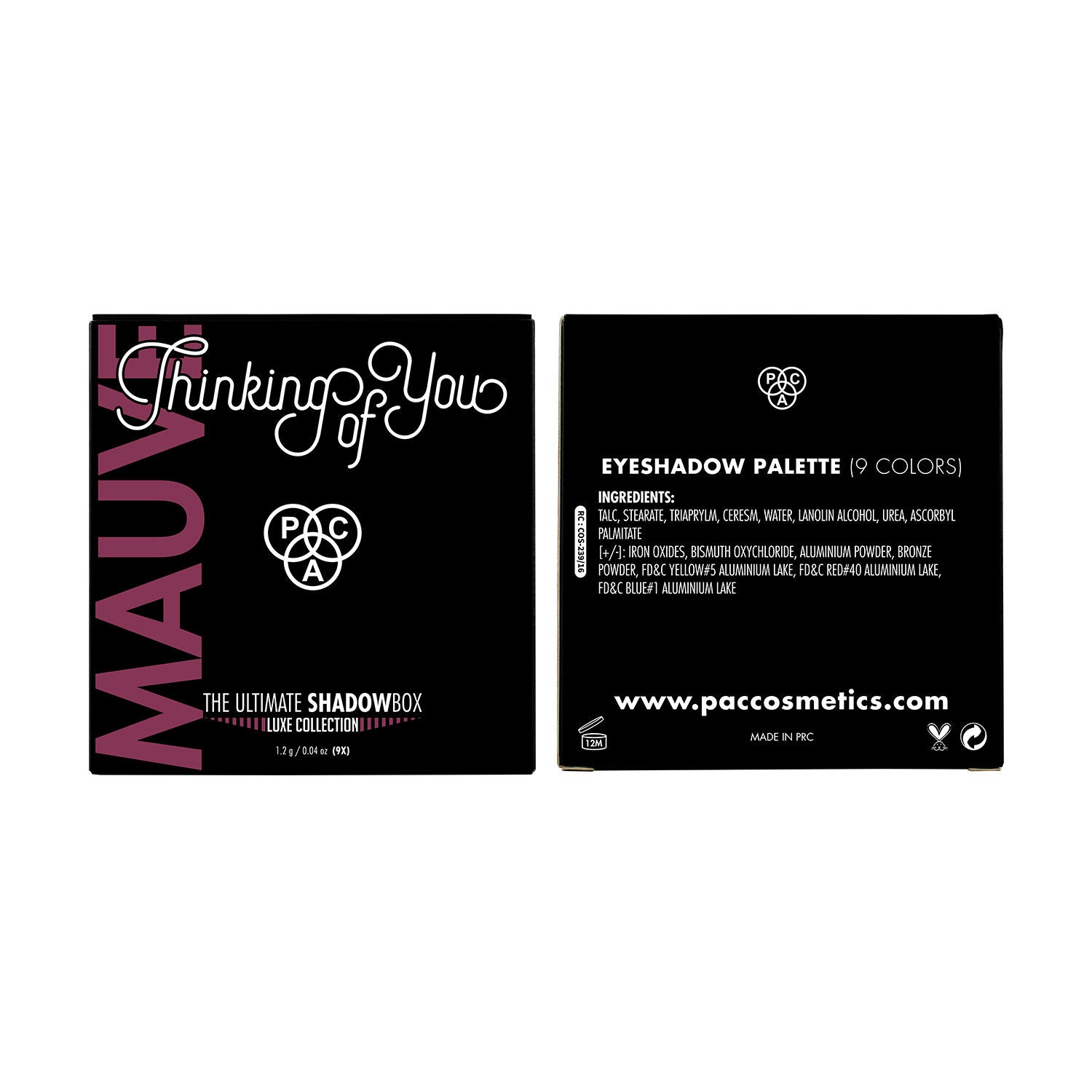 PAC Luxe Shadowbox X9 - Thinking Of You Mauve(1.4g)Each)