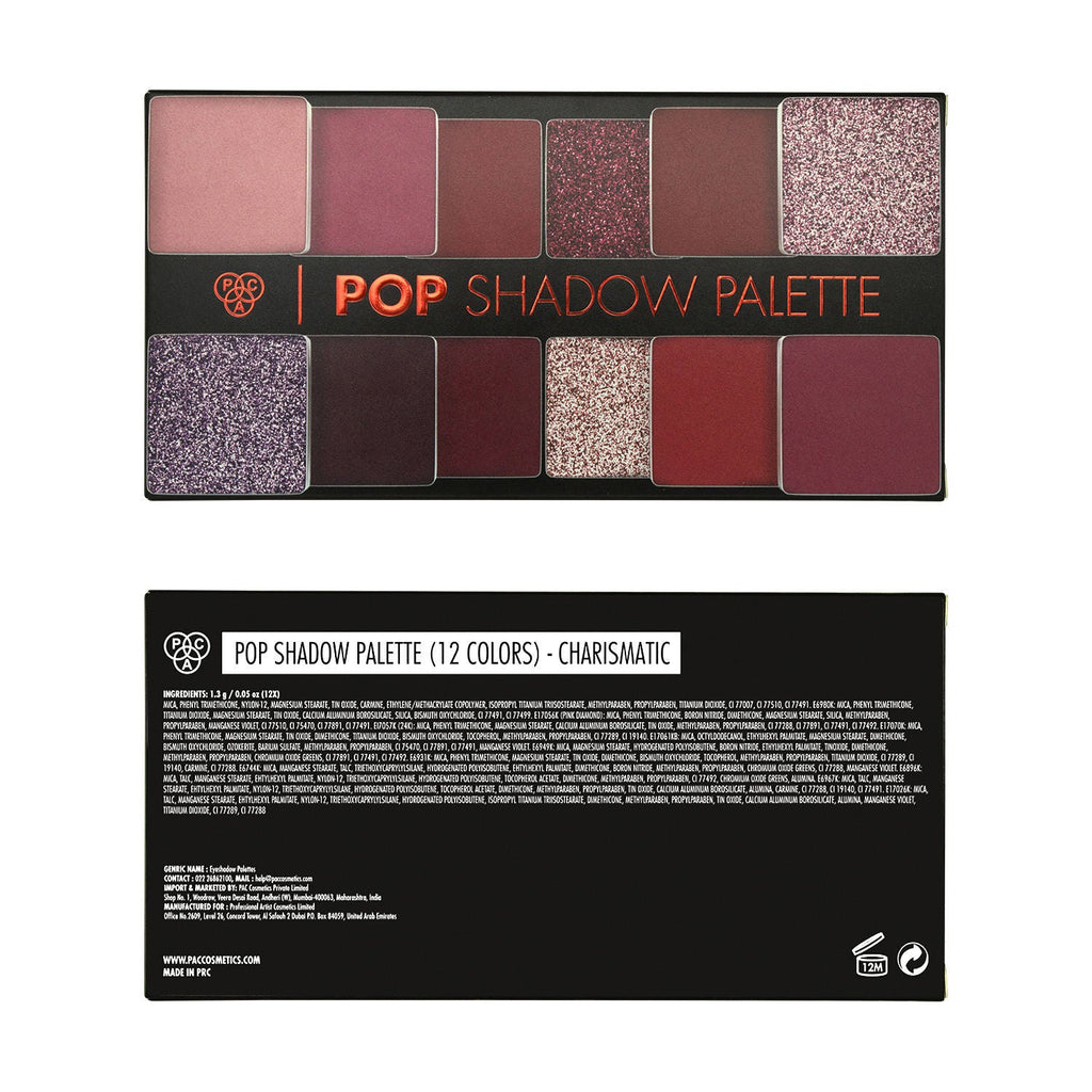 PAC Pop Shadow Palette X12