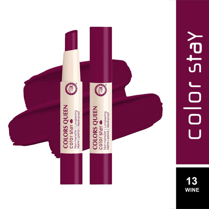 Colors Queen Color Stay Longlasting & Matte Lipstick Waterproof