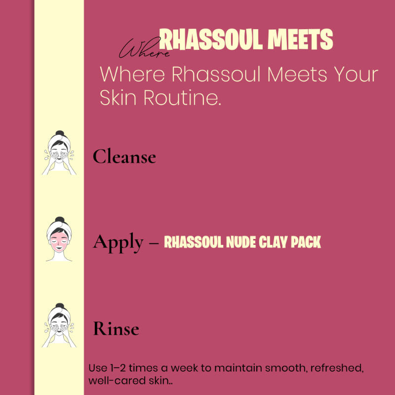 MINATURE Moroccan Rhassoul Nude Clay Powder