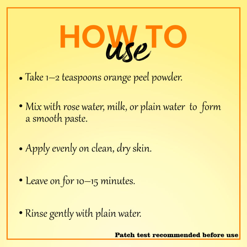 MINATURE Orange Peel Powder For Magical Glow