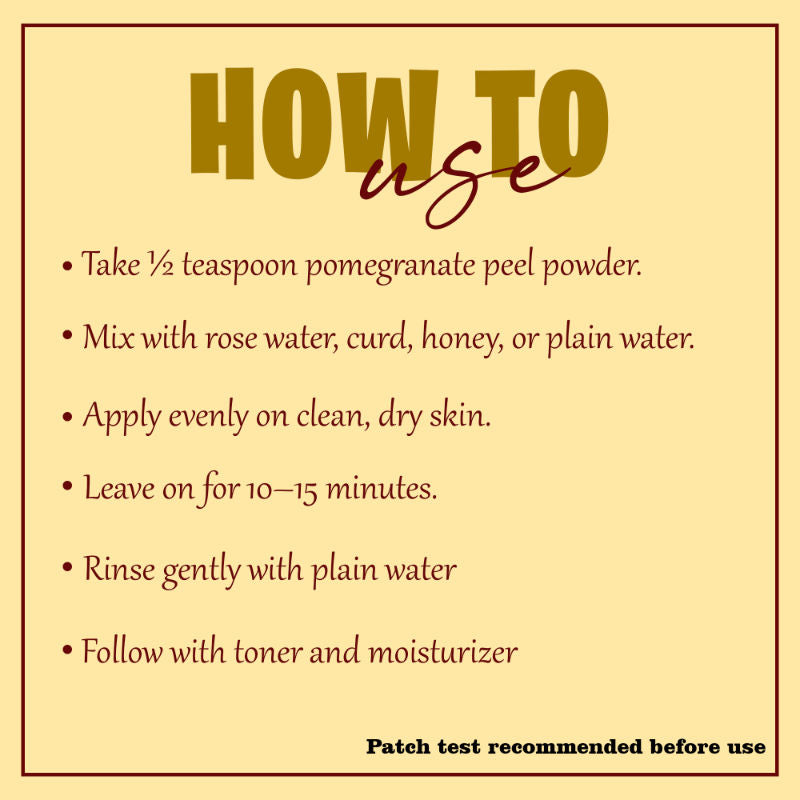 MINATURE Pomegranate Peel Powder For Skincare