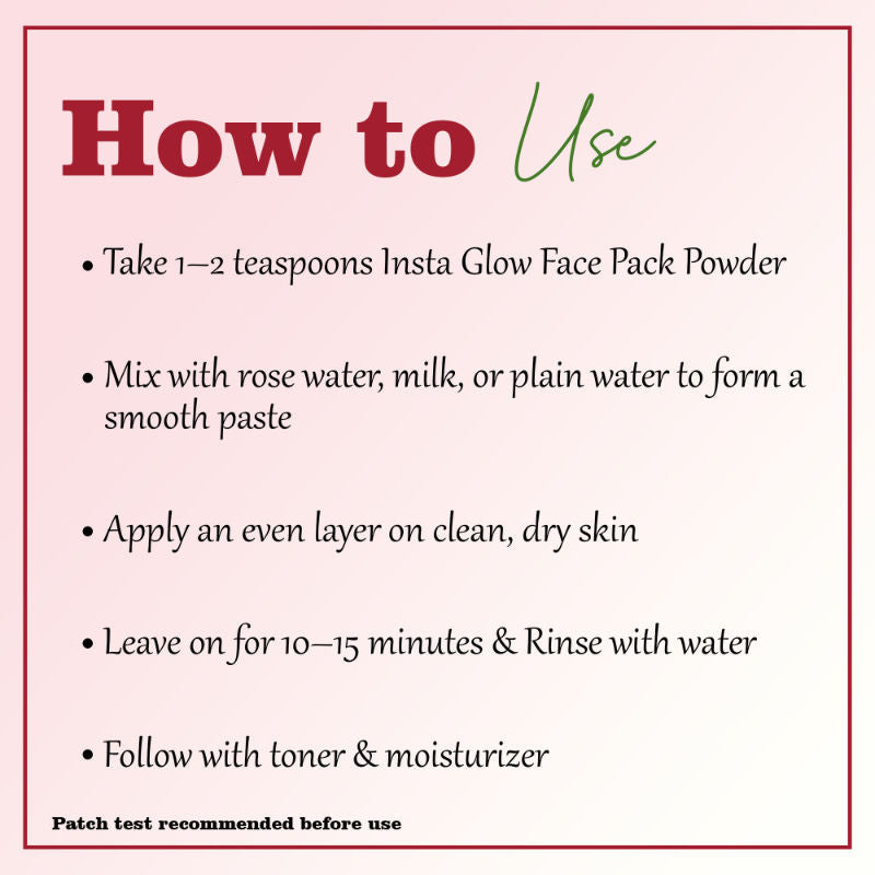 MINATURE Insta Glow Face Pack