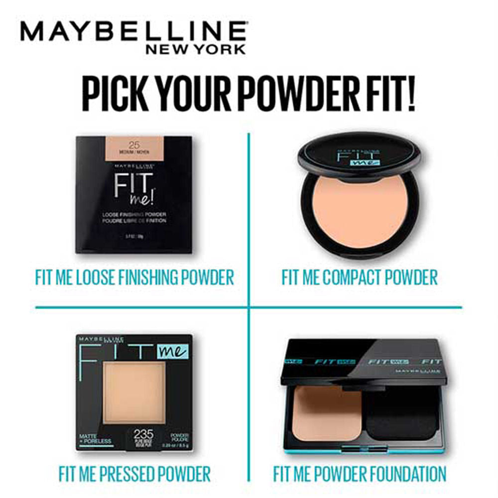 Maybelline New York Fit Me Matte + Poreless Pressed Powder, Lightweight - 110 Porcelain