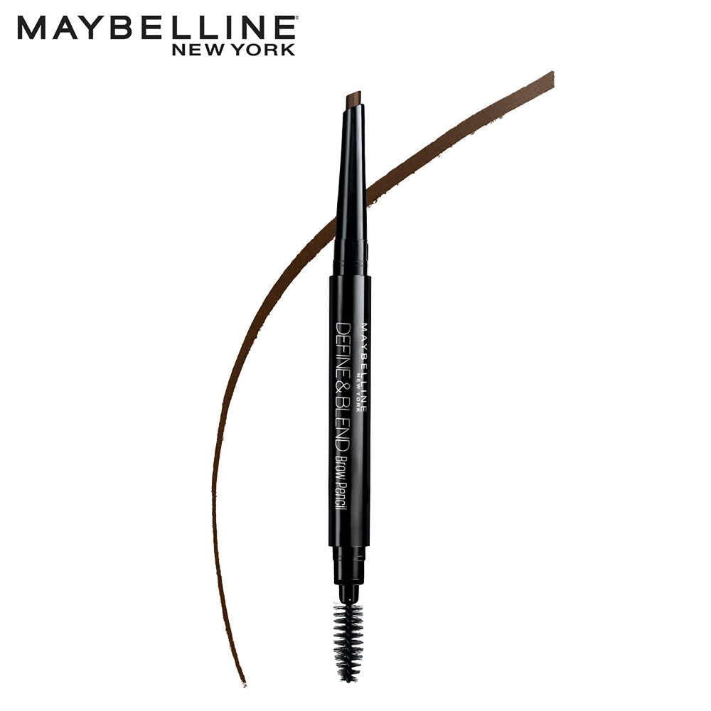 Maybelline New York Define & Blend Brow Pencil for Perfect Brows, Eyebrow Pencil - Grey Brown