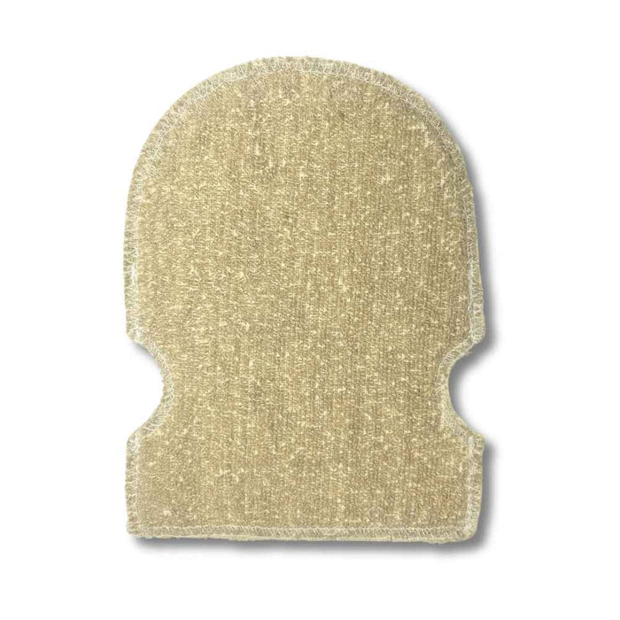 baes CLUB Brown Flax 100% Natural Exfloating Loofah Gloves