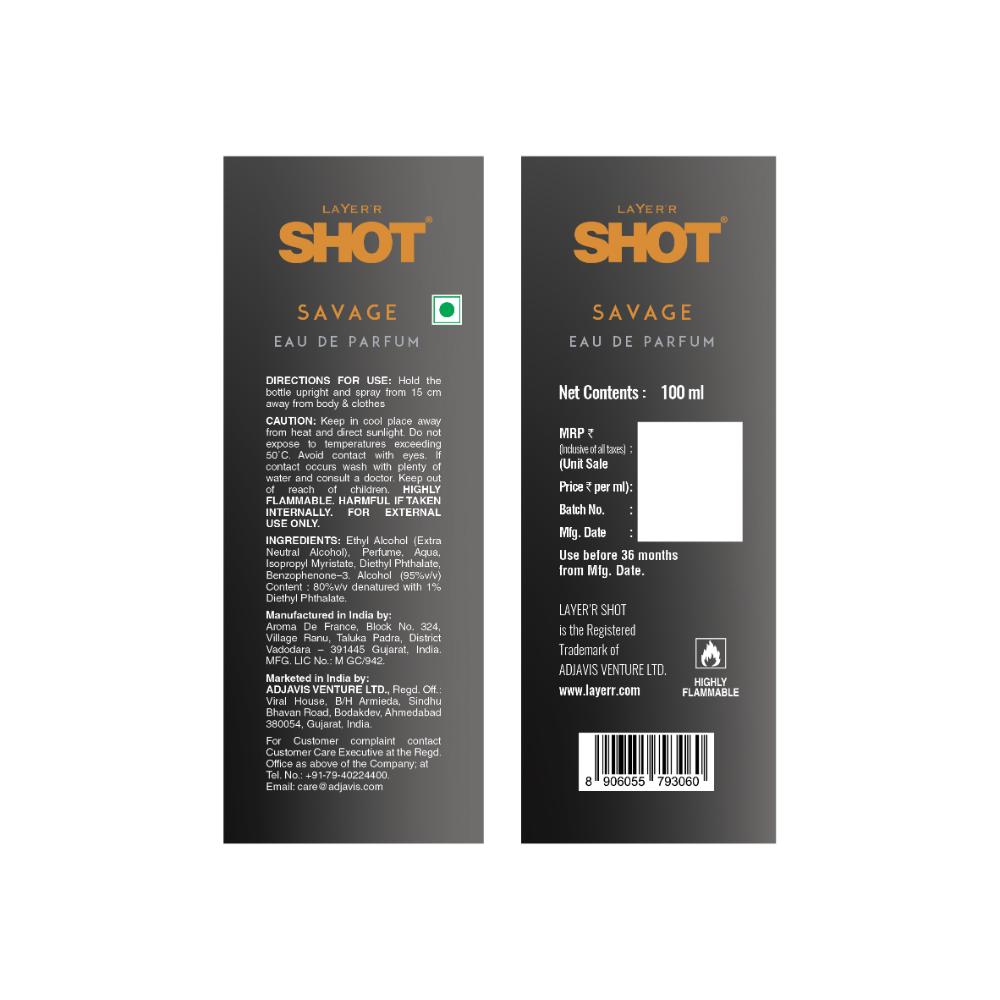 Layer'r Shot Savage EDP For Him