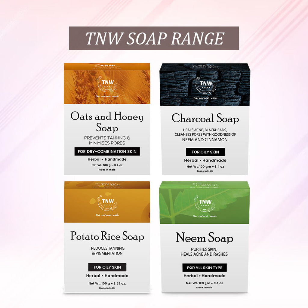 TNW The Natural Wash Handmade Charcoal Bathing Soap For Acne and Deep Cleansing - For Oily Skin