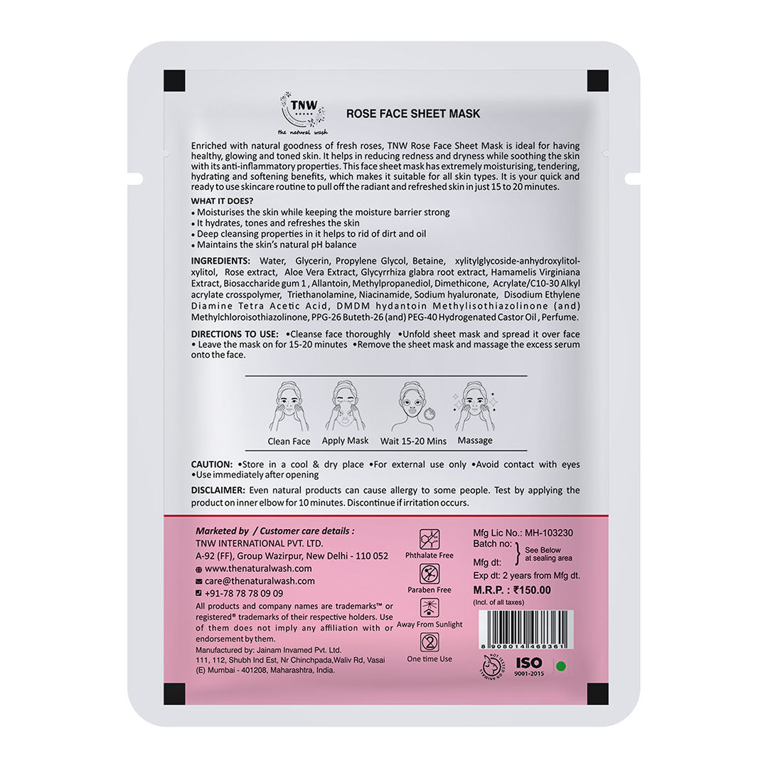 TNW The Natural Wash Face Sheet Mask
