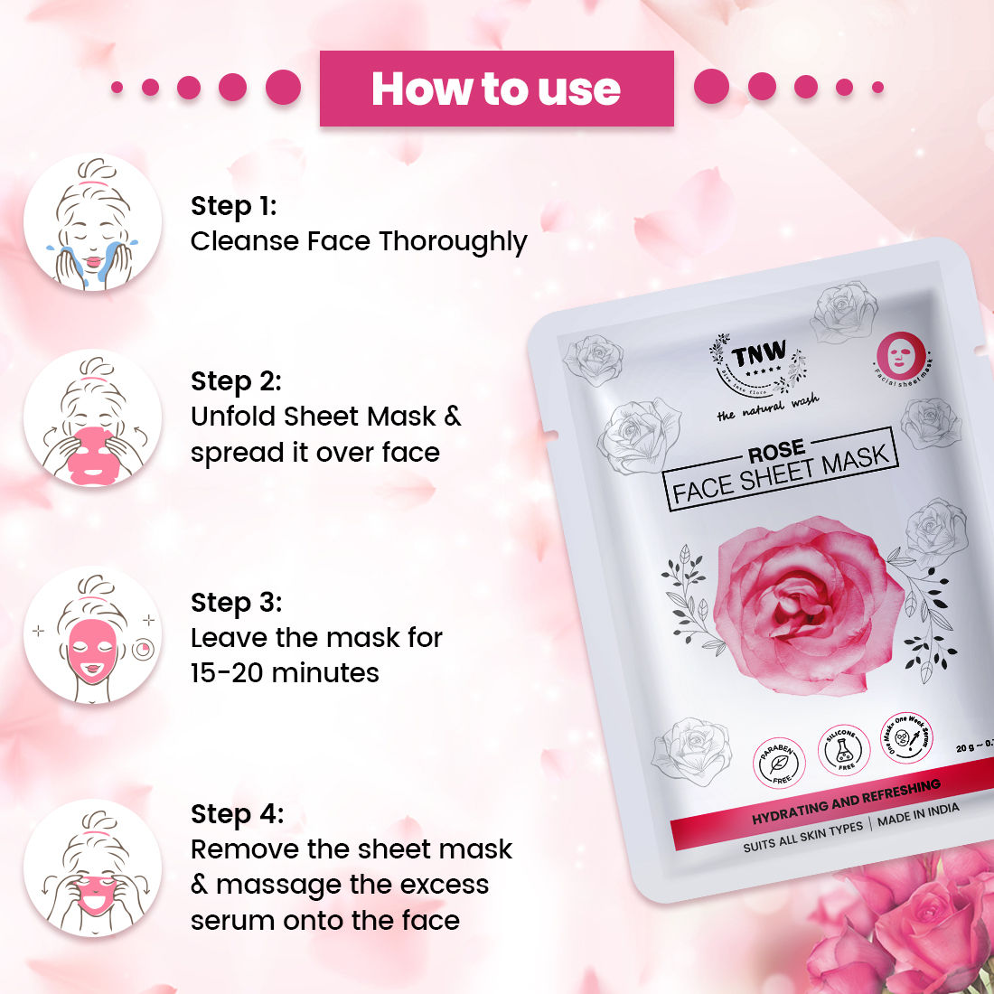 TNW The Natural Wash Face Sheet Mask