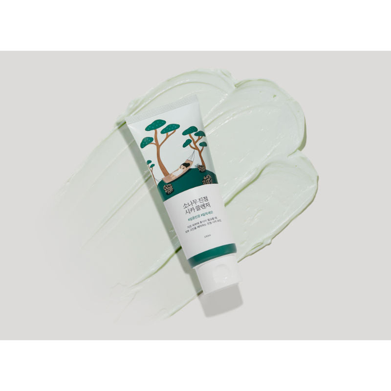 Round Lab Pine Calming Cica Cleanser, Gentle Foam Cleanser for Acne-Prone Skin