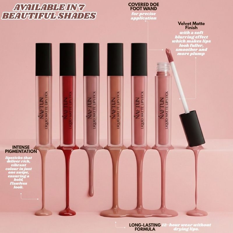 NAFTUN BEAUTY Liquid Matte Lipstick