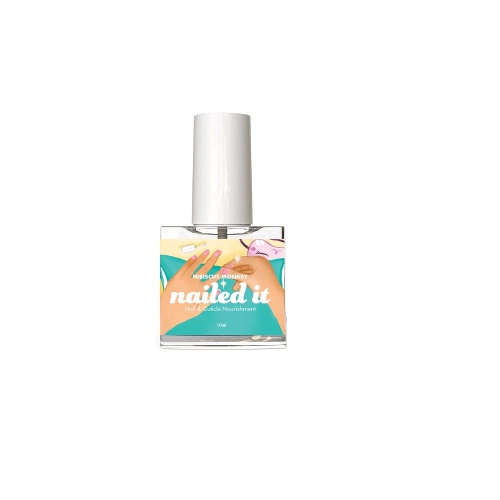 Hibiscus Monkey Nailed It Nail & Cuticle Treatment For Damaged, Brittle & Thin Nails