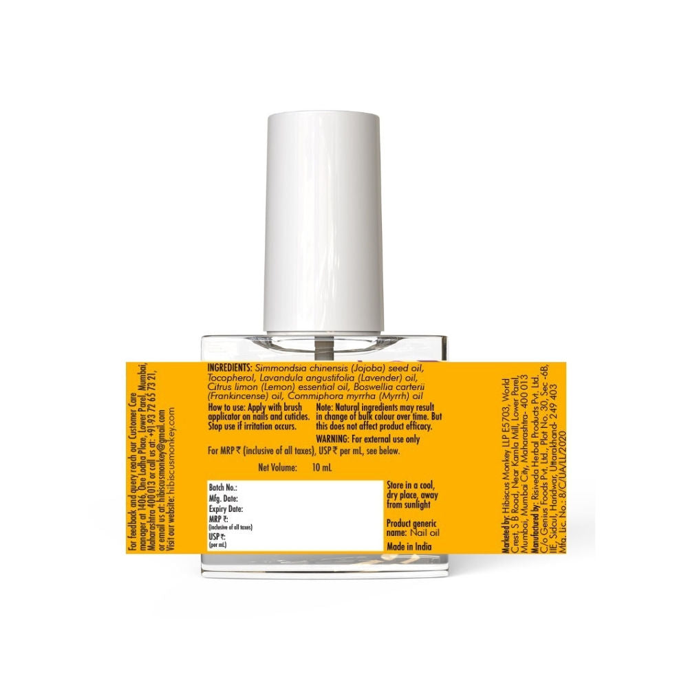 Hibiscus Monkey Nailed It Nail & Cuticle Treatment For Damaged, Brittle & Thin Nails