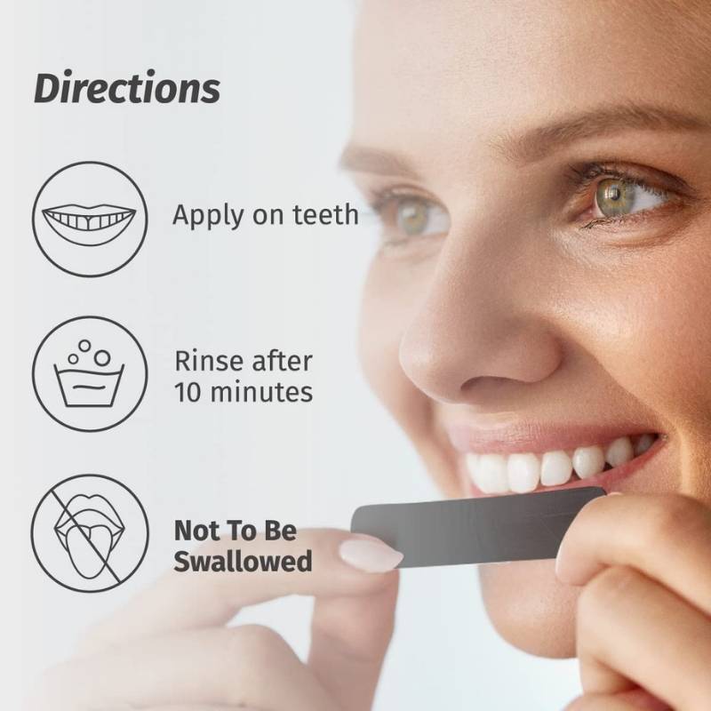 Bonayu Teeth Whitening Strips With Activated Charcoal & Coconut Oil, All Natural