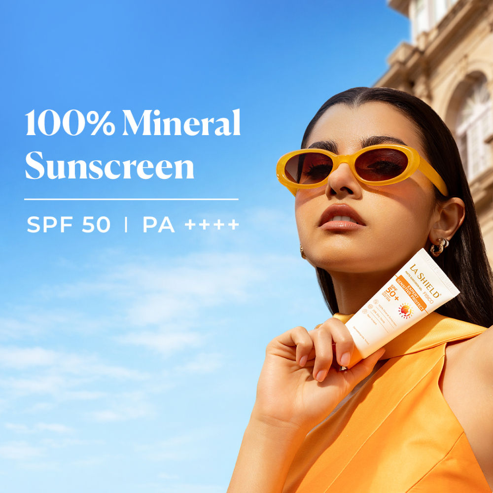 La Shield Fisico SPF 50+ PA+++ Mineral Sunscreen No Chemical Filter For Sensitive Skin