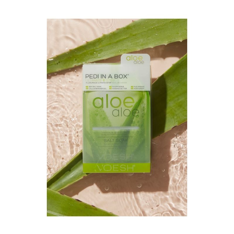 VOESH Luxurious Pedicure In A Box (Ultimate 6 Step) - Aloe Aloe