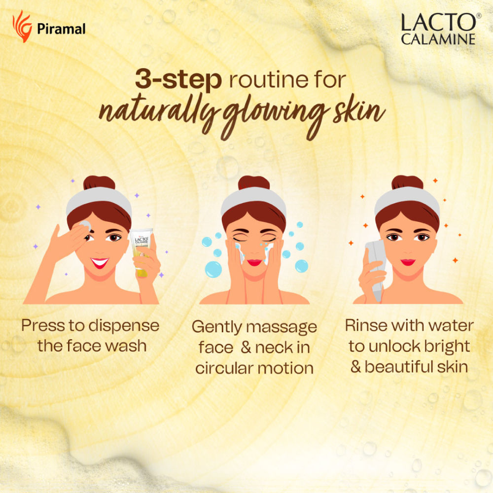 Lacto Calamine Ubtan Face Wash For Detan & Glowing Skin With Sandalwood, Saffron & Turmeric