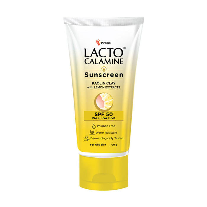 Lacto Calamine Lightweight Sunscreen SPF 50 PA +++ UVA-UVB- No White Cast, Non-Greasy for Oily Skin