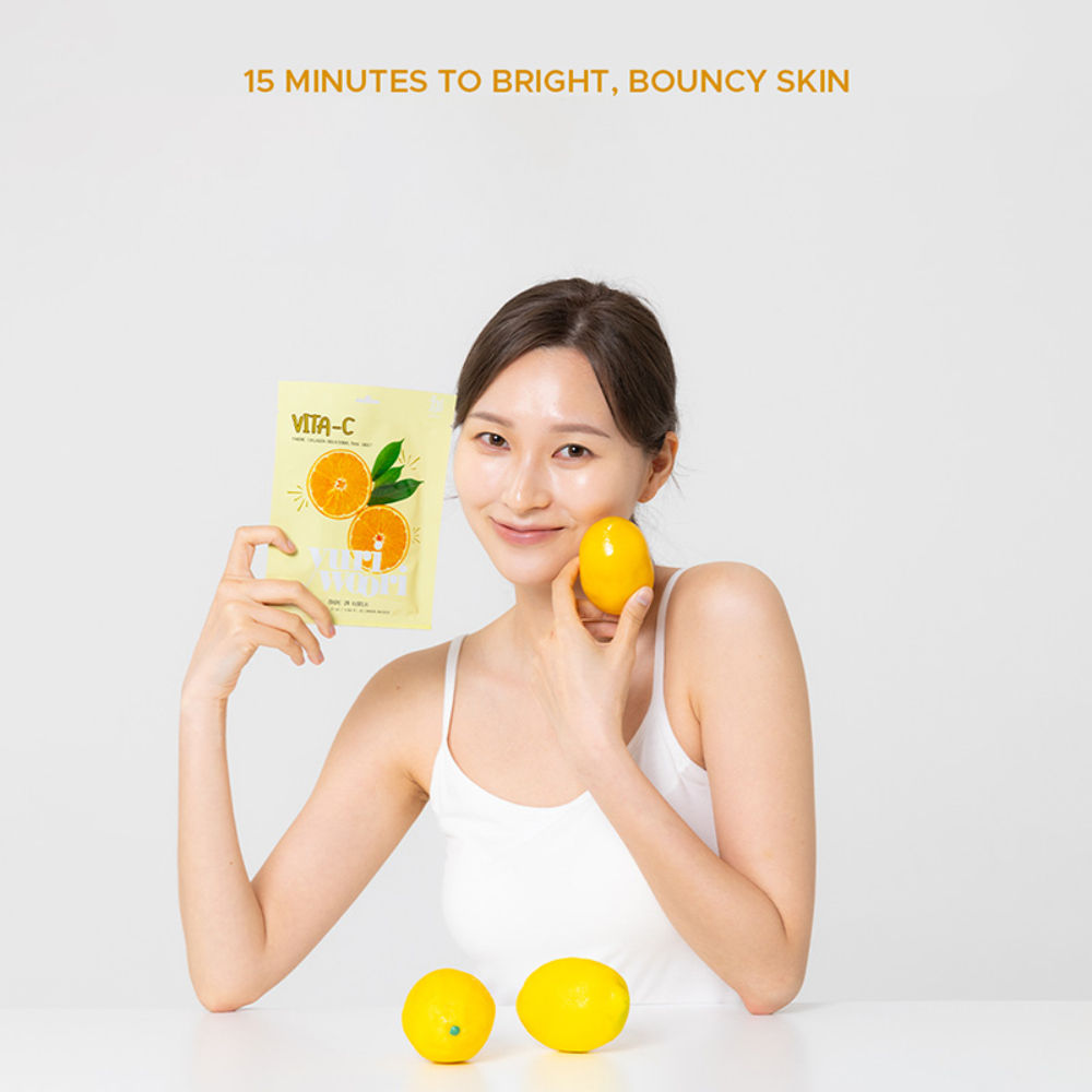 yuri woori Vita-C Marine Collagen Brightening Sheet Mask