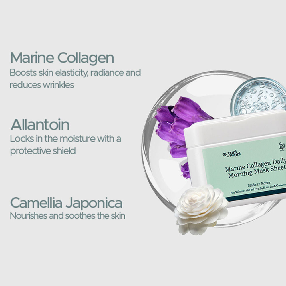 yuri woori Marine Collagen Daily Morning Sheet Mask