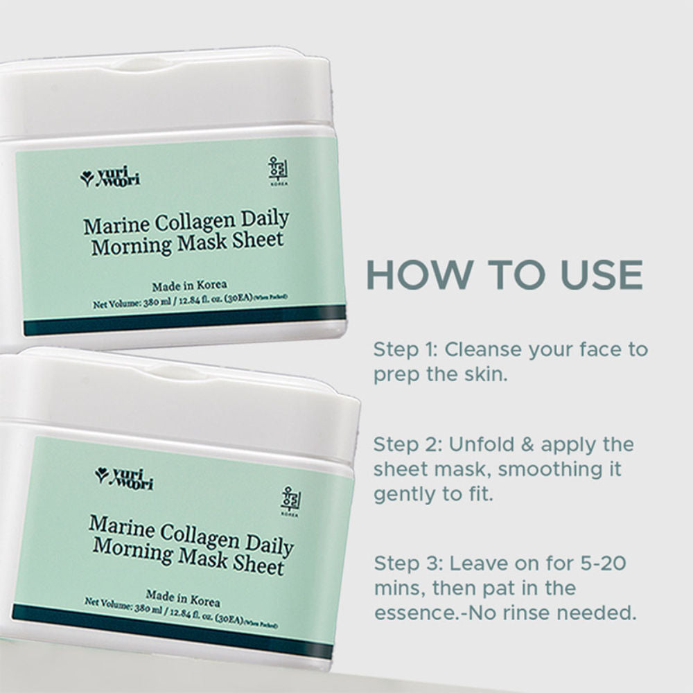 yuri woori Marine Collagen Daily Morning Sheet Mask