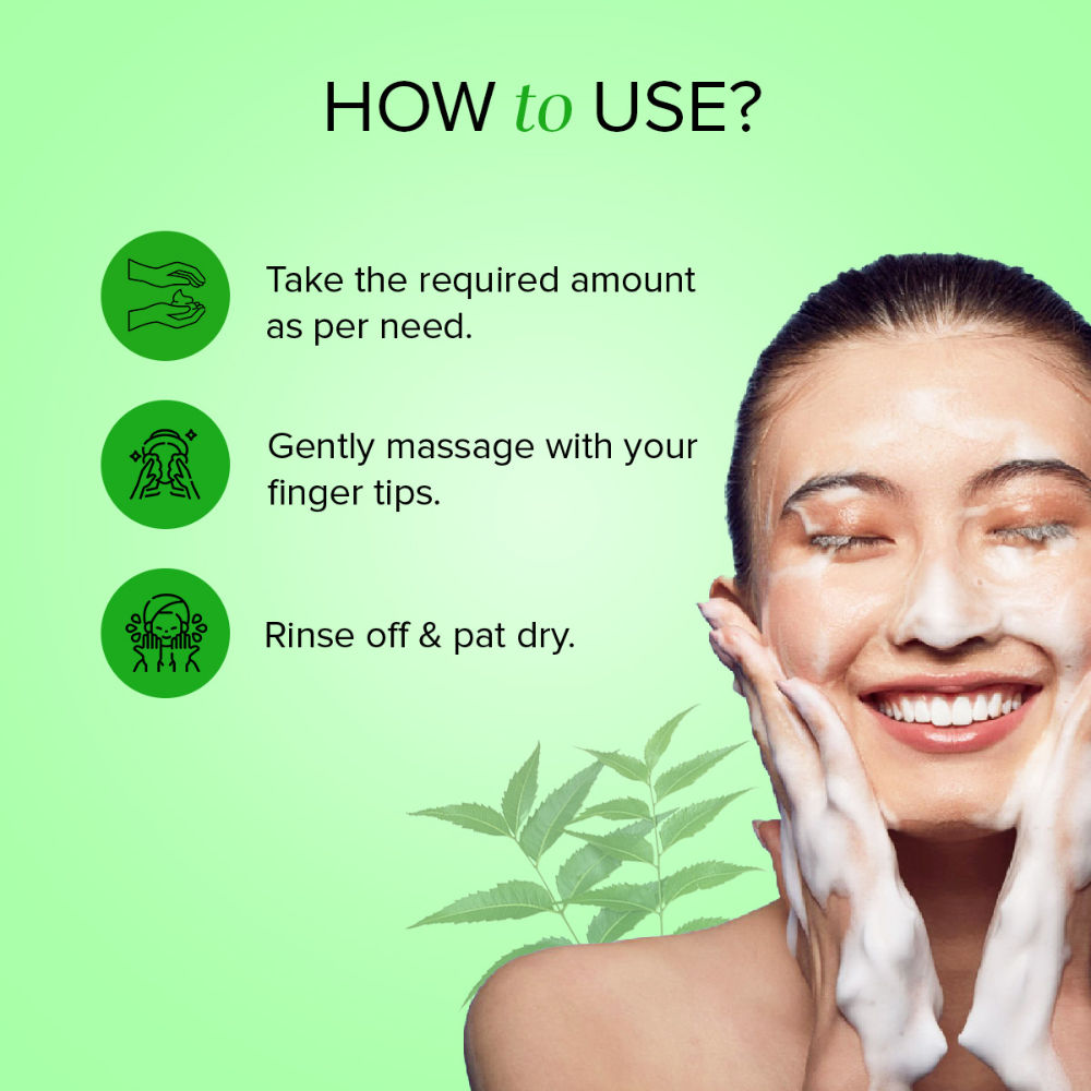 Khadi Natural Neem Face Wash to Cleanse, Soothe & Clarify Skin
