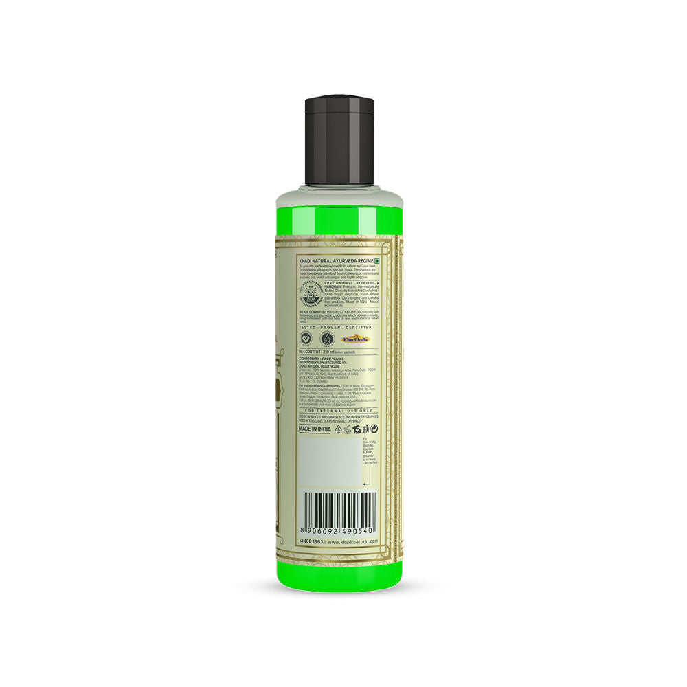 Khadi Natural Neem Face Wash to Cleanse, Soothe & Clarify Skin